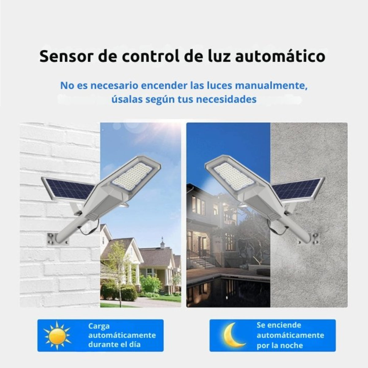 Lámpara Solar Con Panel Solar Monocristalino y Batería LiFePO4 para Iluminación Exterior Eficiente y Duradera- 200W / 600W / 1000W