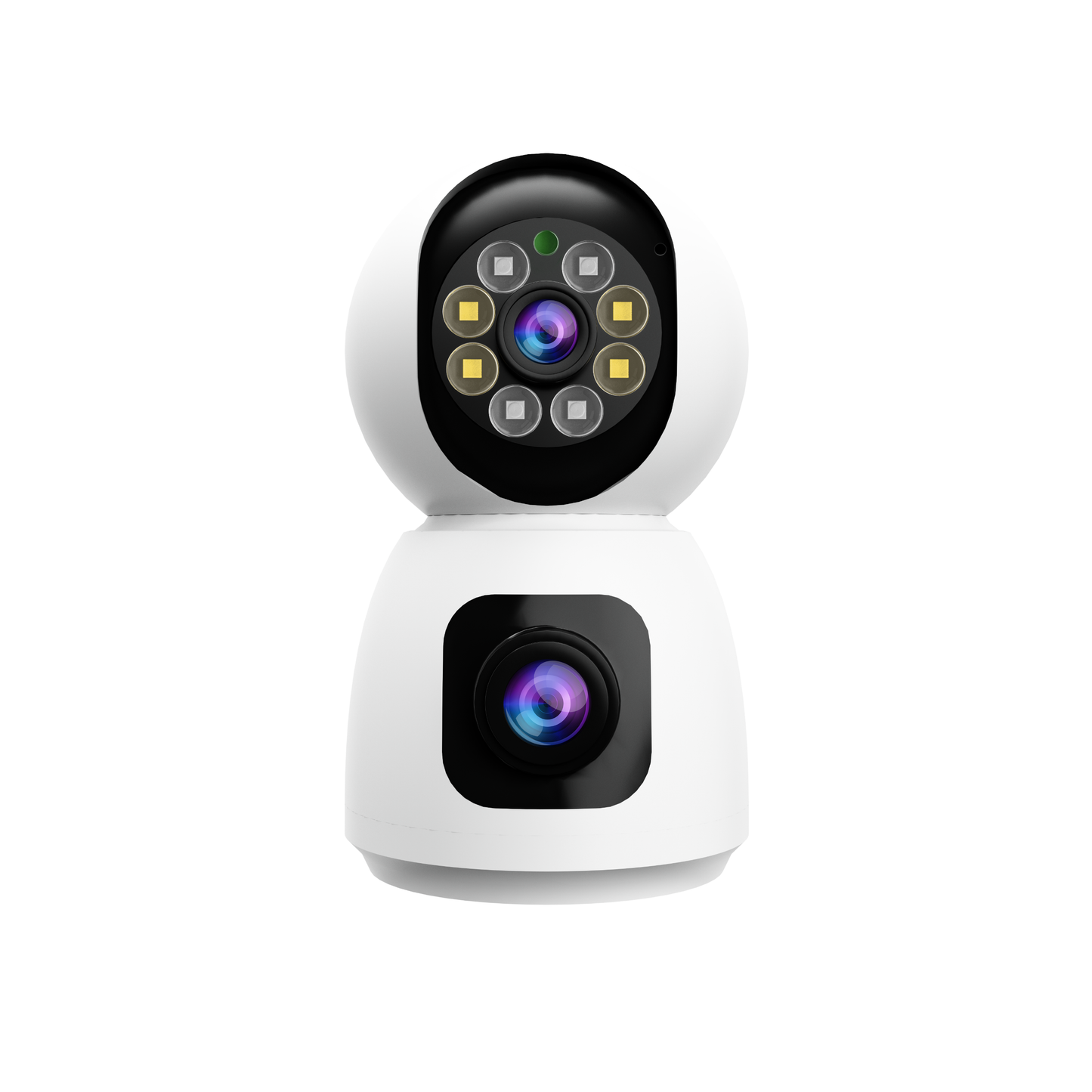 Cámara de Vigilancia para Seguridad Tipo Gun-Ball con Sensor 4MP, Codificación H.265 AI, Detección Humana, Visión Nocturna IR-CUT, Almacenamiento en la Nube y Conectividad Wi-Fi/Ethernet