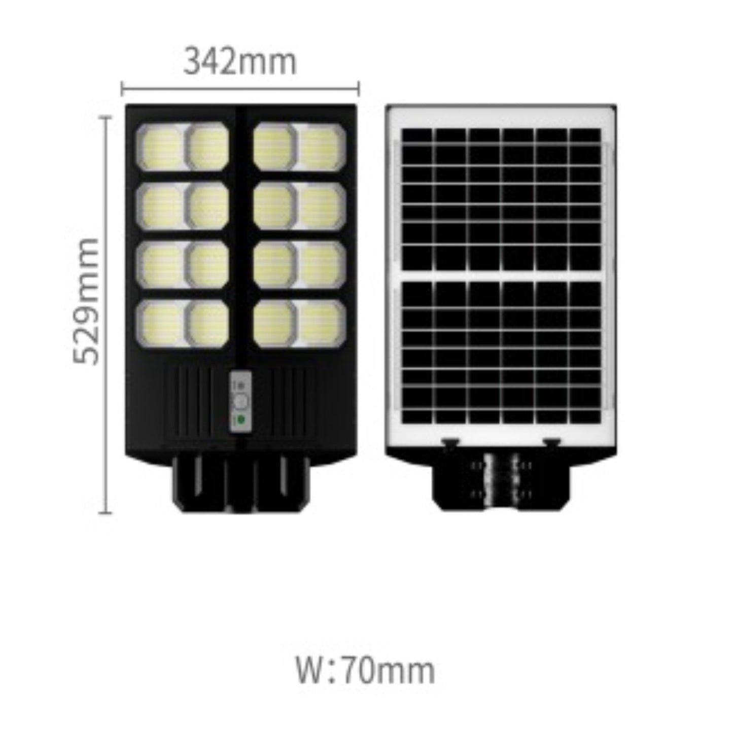 Lámpara Solar 1600W JY-FLLRT-1440 con Sensor de Movimiento, 288 LEDs y Control Remoto