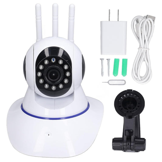 Cámara de Vigilancia Interior para Seguridad Wi-Fi HD con Rotación, Visión Nocturna y Almacenamiento en la Nube