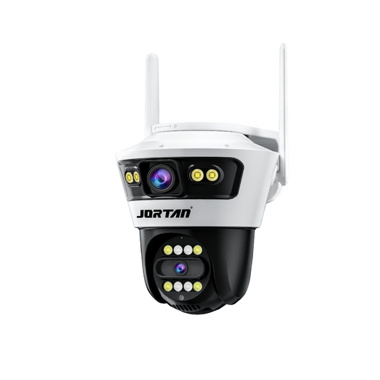 Cámara de Vigilancia Inteligente para Seguridad WIFI 6MP – Sistema de Doble Lente para Monitoreo Exterior o Interior de Alta Definición con Visión Nocturna y Alarma Inteligente