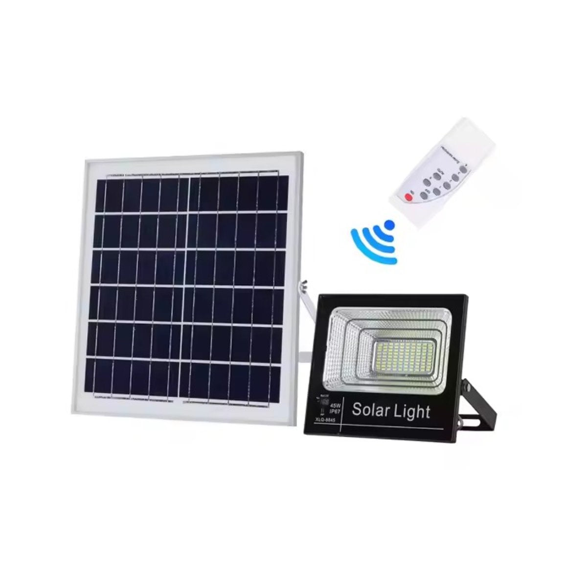 Reflector Solar LED de Alta Potencia Con Panel Fotovoltaico Policristalino, Batería LiFePO4 y Control Remoto para Iluminación Exterior Eficiente – 50W / 100W / 200W / 300W / 500W