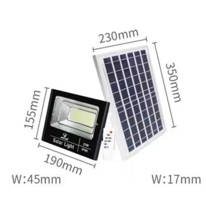 Reflector Solar LED de Alta Potencia Con Panel Fotovoltaico Policristalino, Batería LiFePO4 y Control Remoto para Iluminación Exterior Eficiente – 50W / 100W / 200W / 300W / 500W