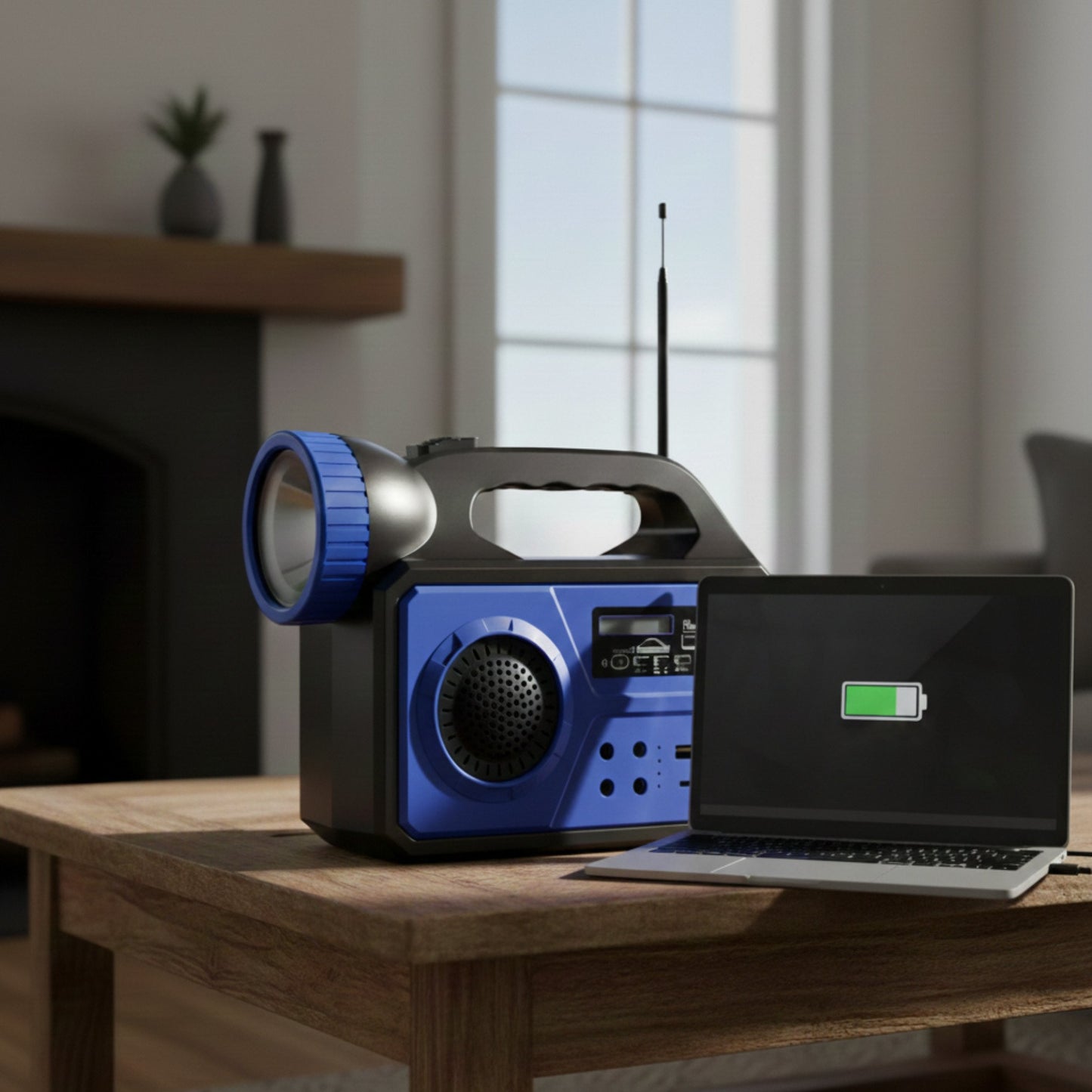 Kit Solar QT-8808: Panel 12W, Batería 25000mAh, Iluminación 25W, 3 Bombillas LED, Linterna, Radio FM y Bluetooth. Power Bank Portátil para Emergencias y Exterior