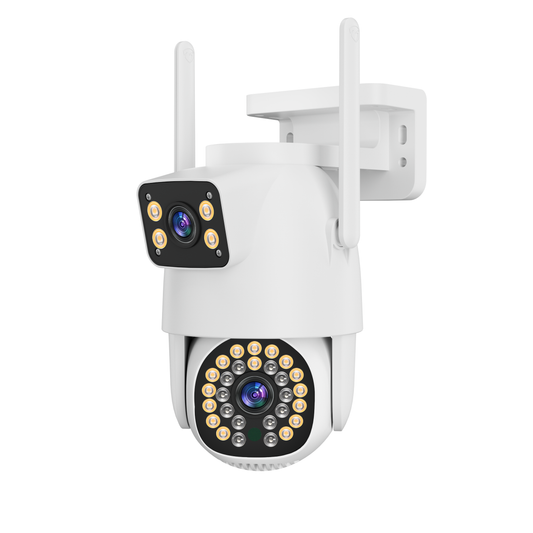 Cámara de Vigilancia Inalámbrica para Seguridad Tipo Domo con Rotación Panorámica, Visión Nocturna, Audio Bidireccional y Conectividad Remota para Seguridad Completa